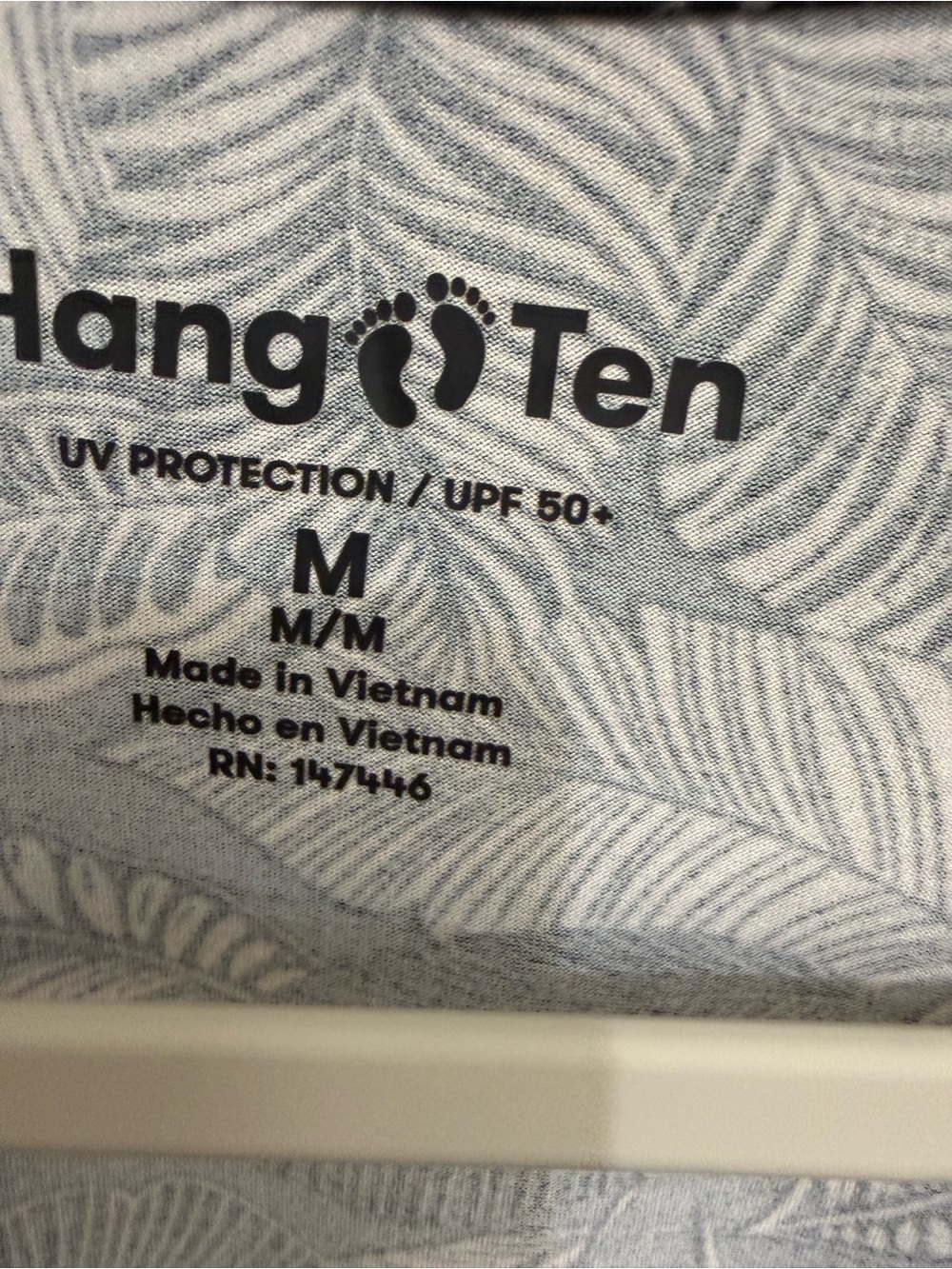 Hang Ten Black Long Sleeve Leaf-Print Tee - Picture 2 of 5